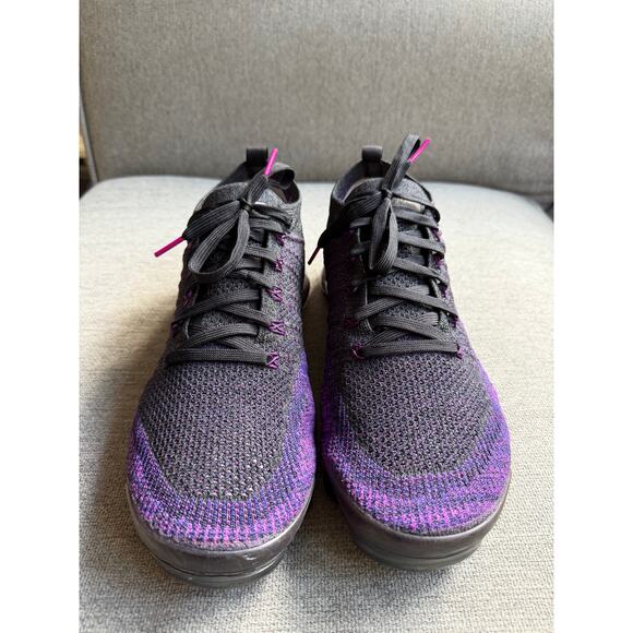 Nike Air VaporMax Flyknit 2 Night Purple Men's 12 Lightweight Running - Picture 2 of 8
